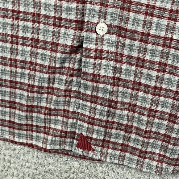 Untuckit Flannel Button Shirt Men's 3XL Gray Red Plaid Outdoors Work Causal - Picture 9 of 11